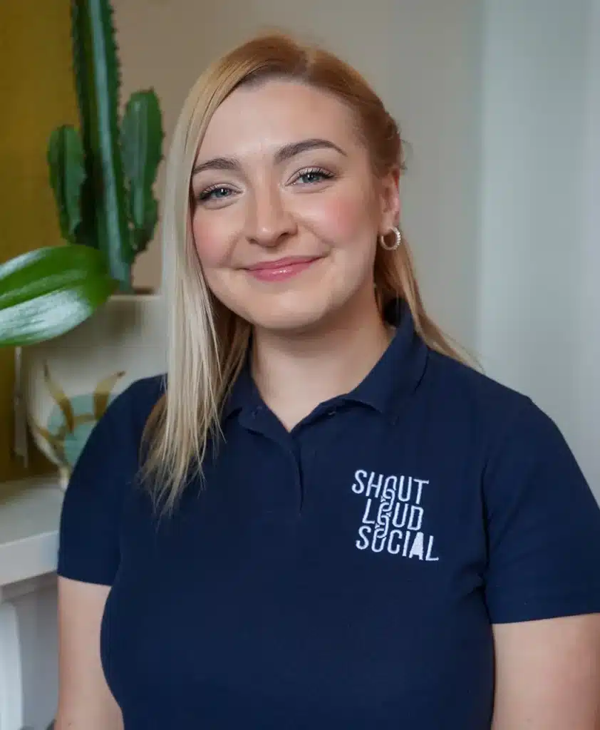 Adrienne, a member of the shout loud social team's headshot.